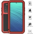 thumbnail image 1 of Gorilla Aluminum Metal Samsung Galaxy Note 20 Case (Red) Heavy Duty Military Grade Shockproof and Scratch Resistant Protection, Rugged Outdoor Travel, 1 of 5