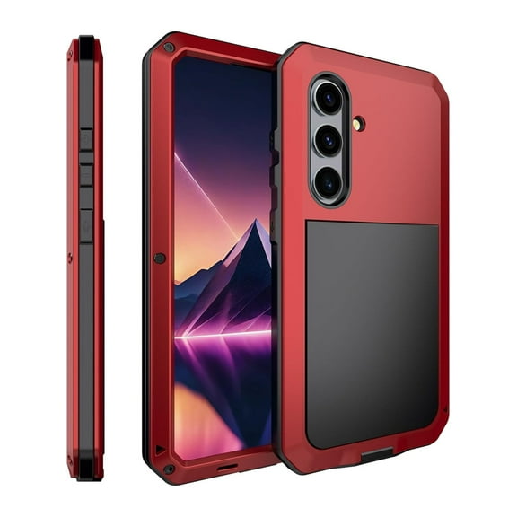 Gorilla Aluminum Metal Samsung Galaxy S22 Case (Red) Heavy Duty Military Grade Shockproof and Scratch Resistant Protection, Rugged Outdoor Travel