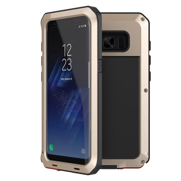 Gorilla Aluminum Metal Samsung Galaxy S8 Plus Case (Gold) Heavy Duty Military Grade Shockproof and Scratch Resistant Protection, Rugged Outdoor Travel
