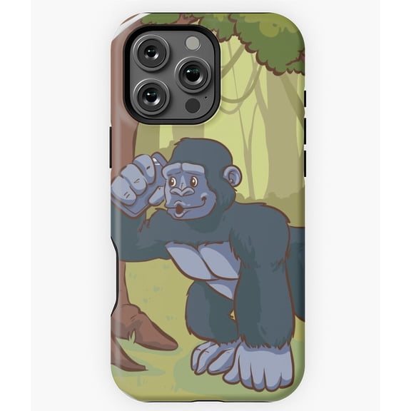 Gorilla Ape Primate Wild Animal Art Phone Case for iPhone 16 15 14 13 12 11 Pro Max