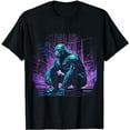 thumbnail image 1 of Gorilla Artwork Animal - Art Gorilla Black oversized loose and comfortable T-Shirt, 1 of 3