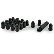 Gorilla Automotive 21133BC Small Diameter Acorn Black 5 Lug Kit 12mm x 1.50 Thread Size - Pack of 20