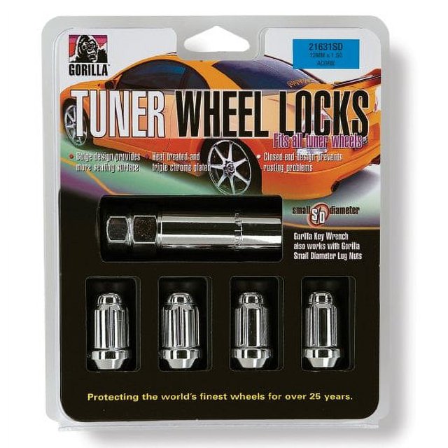 Gorilla Automotive 21681SD Small Diameter Wheel Locks (1/2" Thread Size