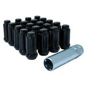 Gorilla Automotive 5Lug 14-1.50 SPLINE WIK TRUCK BLK GOR SD Spline Lug Nut Install Kit, K5TS-14150BGR