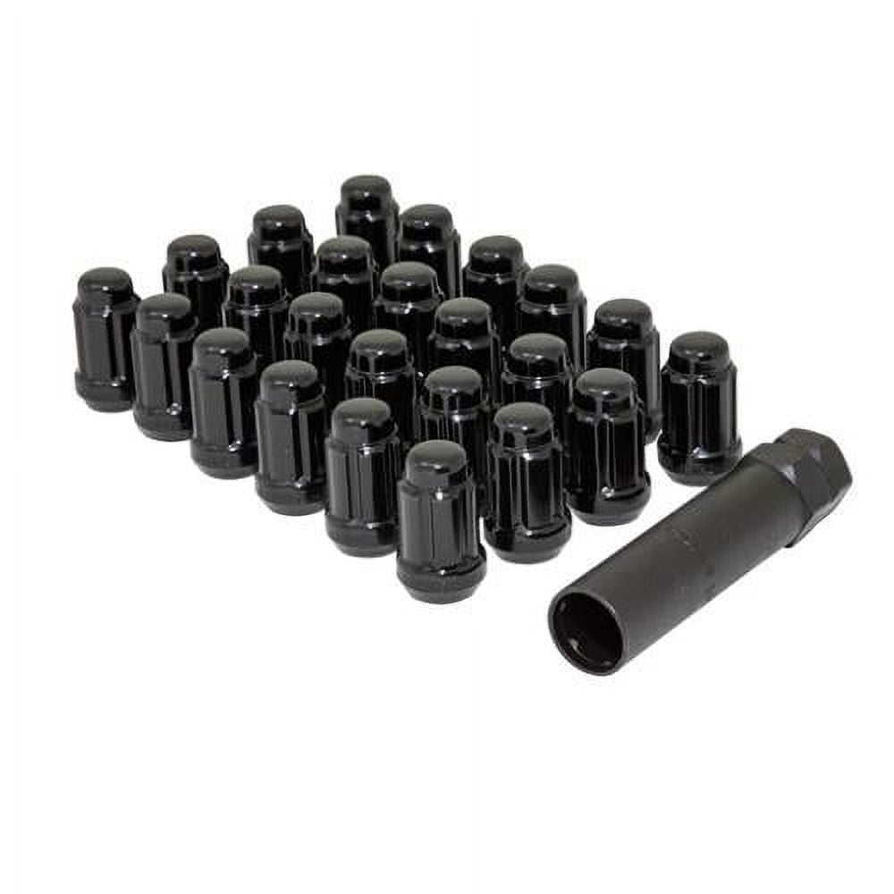 Gorilla Automotive 6Lug 12-1.25 ET SPLINE WIK PASS BLK SD Spline Lug Nut Install Kit, K6CS-00716BGR