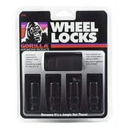 Gorilla Automotive 76641NBC Black 14mm x 1.50 Thread Size Chrome Finish Duplex