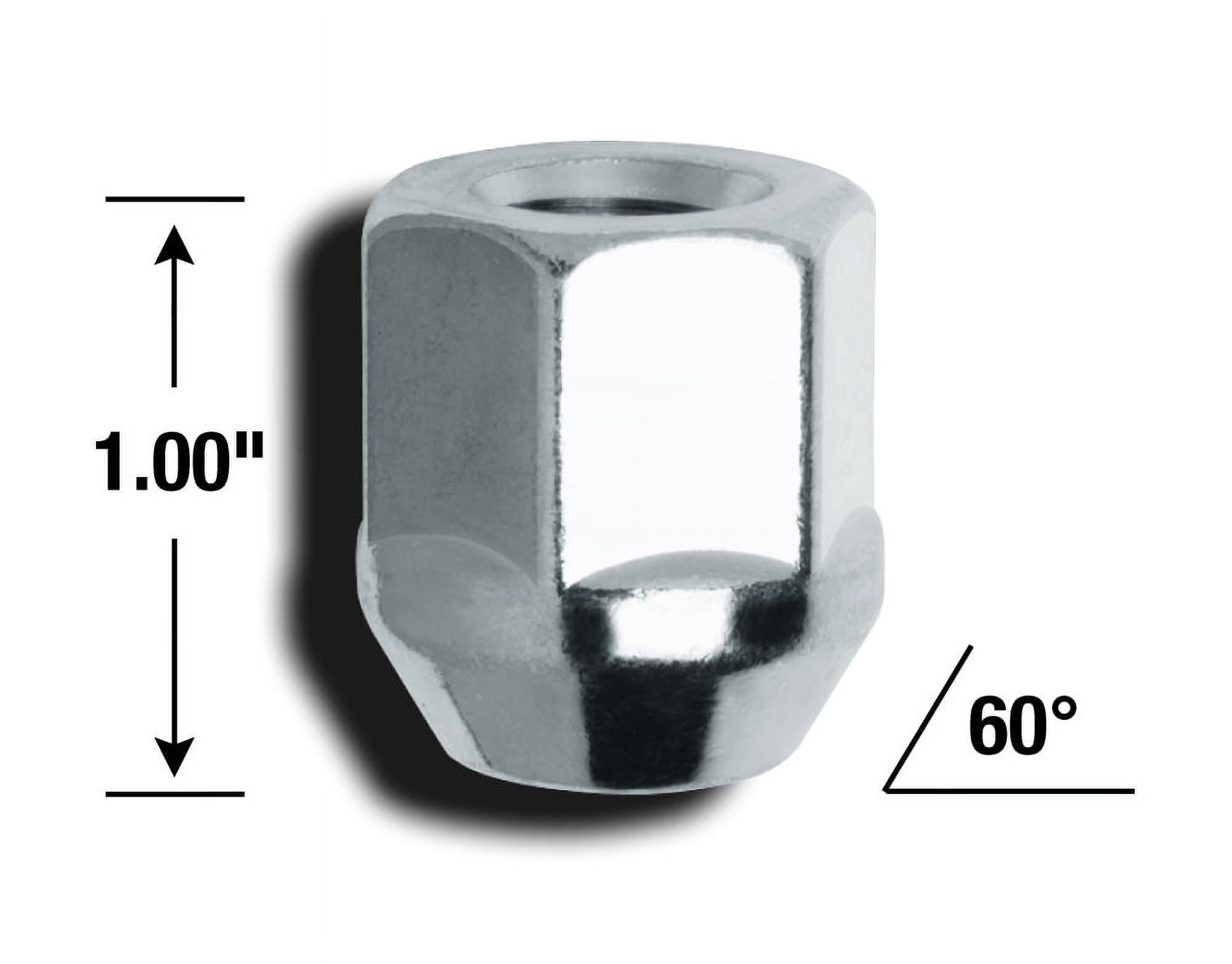 Gorilla Automotive 78601N Open-End Wheel Locks – 14mm X 2.0, 13/16 Hex, Bulge Acorn, 4-Pack With Key