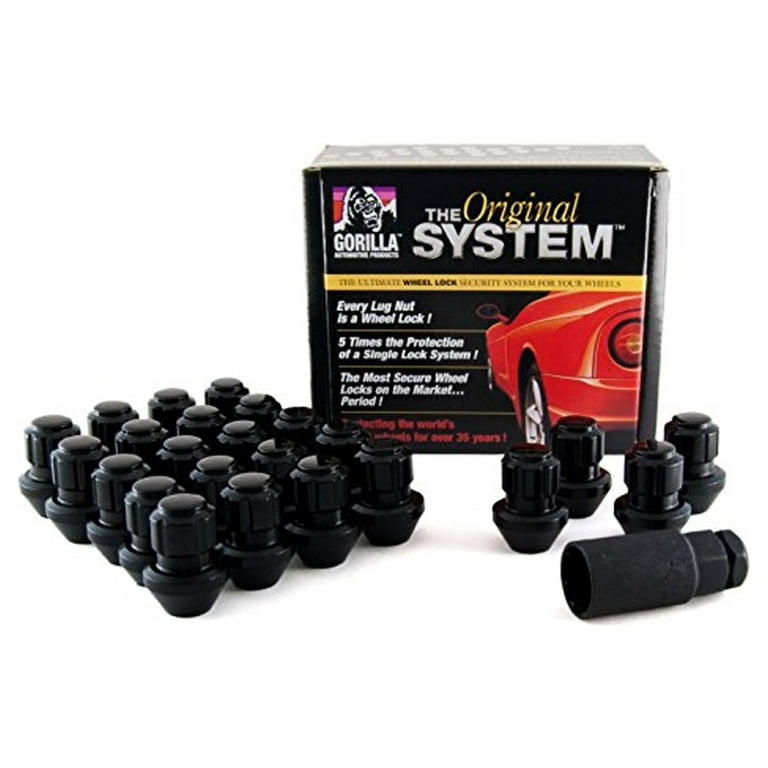Gorilla 12mm x 1.50 6 Lug Kit Black (24pk) Gorilla 12mm x 1.50 6 Lug Kit Black (24pk)