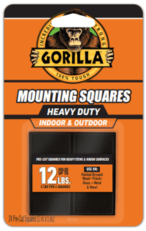 Gorilla Black Mounting Squares