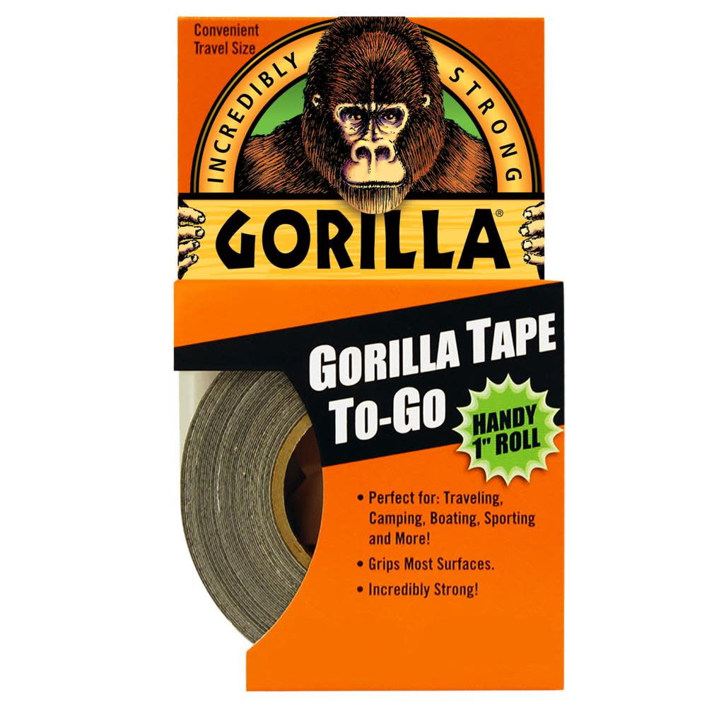 Gorilla Tough and Wide Tape 2.8 in x 25 yd Black, 2 Pack 