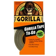 Gorilla Black Tape to-Go Handy Roll, 1 in x 10 Yard Roll