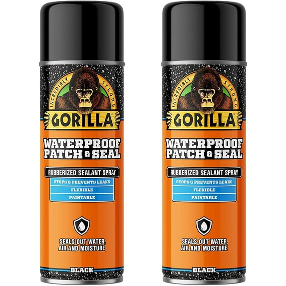 Gorilla Black Waterproof Patch & Seal Spray, 2-Pack, 2 Pack