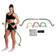 Lite Gorilla Bow Portable Home Gym Resistance Bands and Bar System for Travel, Fitness, Weightlifting and Exercise Kit, Full Body Workout Equipment Set