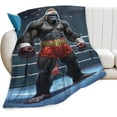 thumbnail image 1 of Gorilla Boxing Blanket Funny Boxing Throw Blanket Boxing Gifts and Decor Boxing Blanket for Men Boys Girls Women Soft Warm Cozy Fleece Blanket for Couch Sofa \u200bBed 60"x50", 1 of 1