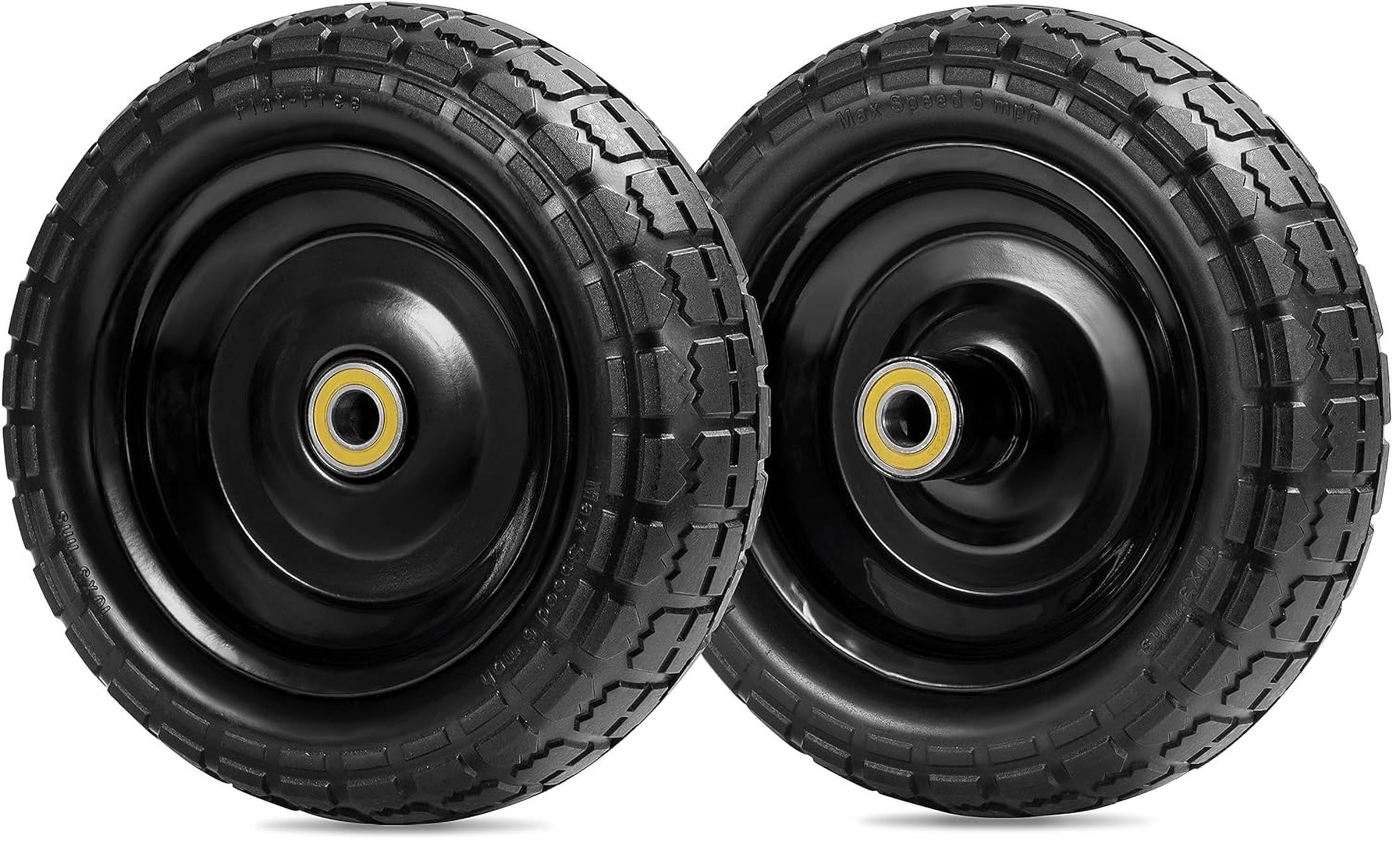 Gorilla Carts 10 Inch Replacement Tire, Wheel for Lawn, Garden, Yard