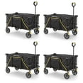 thumbnail image 1 of Gorilla Carts 4-Pack Collapsible Folding Wagon Cart, 7 Cu Ft Bed, 150lb Load Rating, Black, 1 of 8