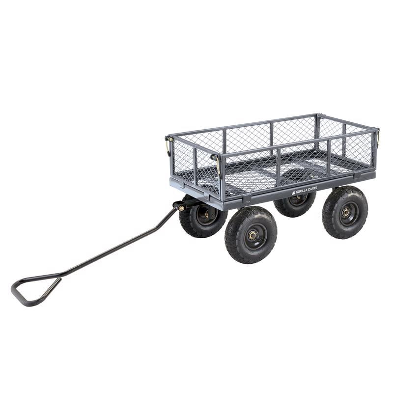 Gorilla Carts Gray Steel 600 lb Utility Wagon