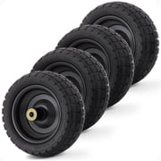 Gorilla Carts No-Flat Replacement Tires - for Wagons and Hand Trucks - 4 Pack, 10 Inch