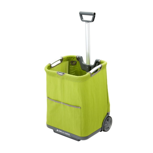 Gorilla Carts Soft-Sided Folding Cart (Model #GCSS-11G-COM), 50 lbs. Capacity, All-Weather Breathable Fabric with 4" Flat-Free Wheels