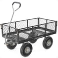 thumbnail image 1 of Gorilla Carts Steel Utility Cart with Removable Side Panels, 800 lb Capacity, Black, 1 of 7