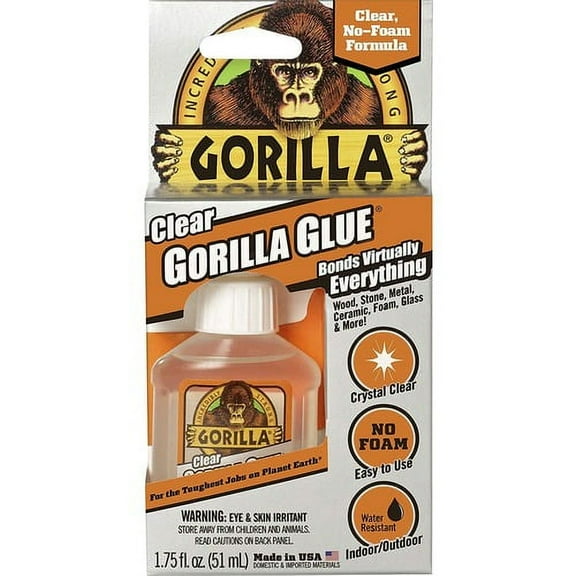 Gorilla Clear Glue - 1.75 fl oz - 1 Each - Clear | Bundle of 2 Each