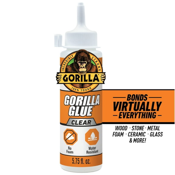 Gorilla Clear Glue 5.75 Ounce Bottle, Pack of 1 Bottle