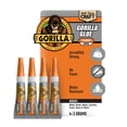 thumbnail image 1 of Gorilla Clear Glue Mini 3g Tubes, 4 Count, Total 12g (.42 Ounces), 1 of 10