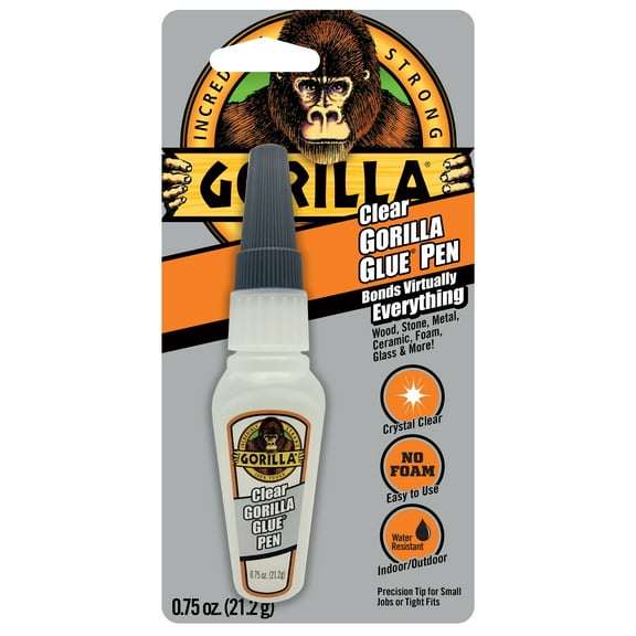 Gorilla Clear Glue Pen, 0.75 oz