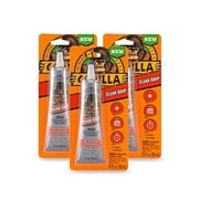 Gorilla Clear Grip Contact Adhesive, Waterproof, 3 ounce, Clear, Pack of 3