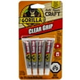 thumbnail image 1 of Gorilla Clear Grip Contact Glue 5g  (.18 Ounces) Mini Tubes, 4 Count, 1 of 11