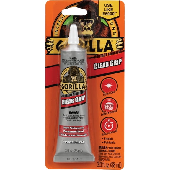 Gorilla Clear Grip Multi-Purpose Adhesive - Pack of 2
