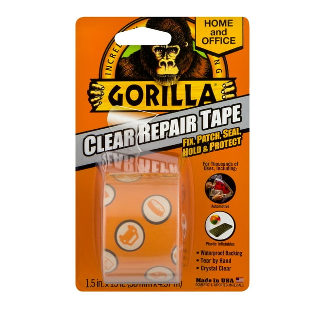 Gorilla Clear Repair Tape, 1.0 CT