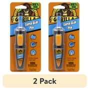 (2 pack) Gorilla Clear Super Glue 5.5 Gram Pen, Product Net Content Quantity 1