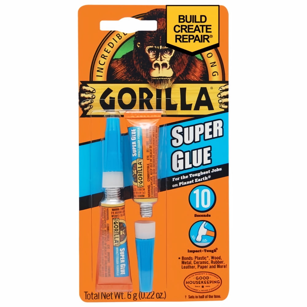 Gorilla Clear Super Glue (Pack of 6)