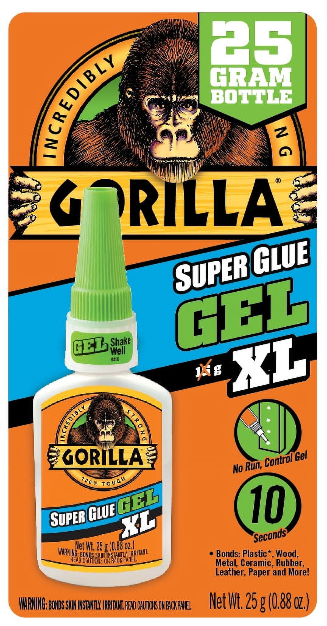 Gorilla Gorilla Super Glue 0.8 oz. Clear Sandable Plastic Glue/Epoxy 78001  - The Home Depot