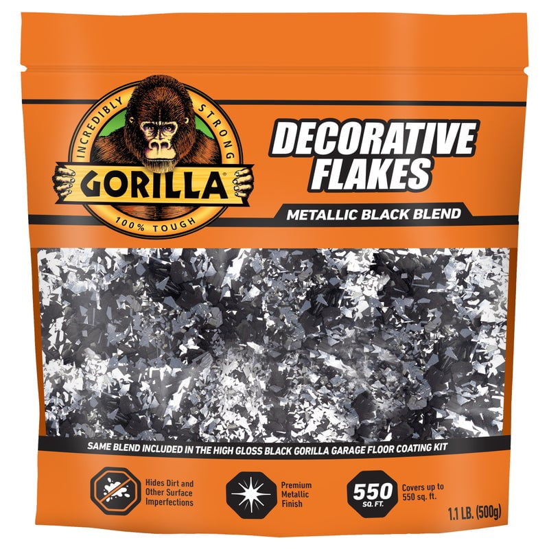 Gorilla Concrete Decorated Flakes Black 500 g Bag