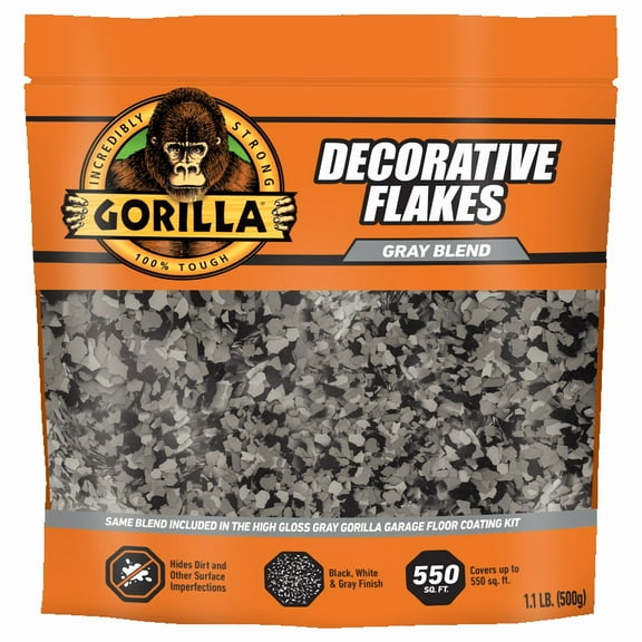 Gorilla Concrete Decorated Flakes Gray 500 g Bag