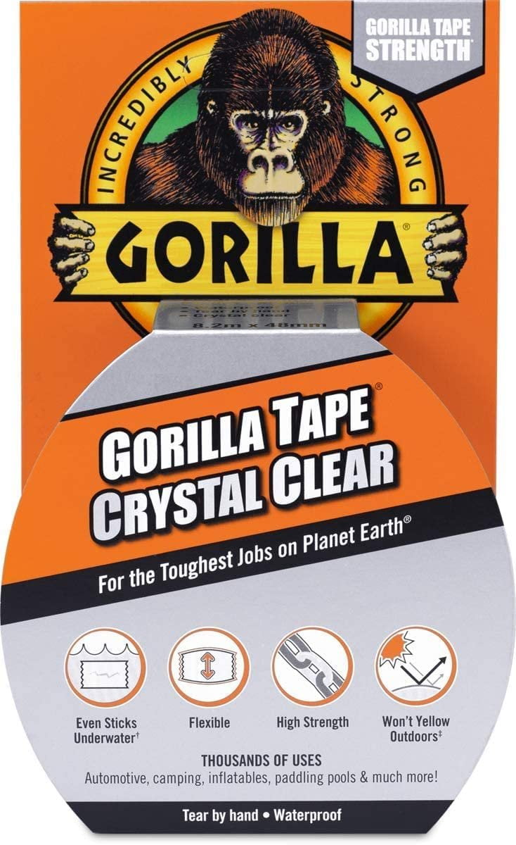 Gorilla 1.88 In. x 18 Yd. Crystal Clear Duct Tape, Clear - Murfreesboro, TN  - Kelton's Hardware & Pet