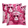 thumbnail image 1 of Gorilla Decorative Bed Pillow Covers Throw Pillows Set with Unique Patterns for all Occasions - 16x16, 18x18, 20x20 inches - 2 Pack Pillow Inserts Included, 1 of 6