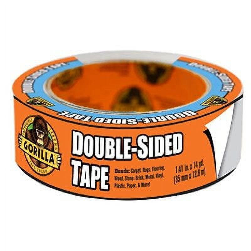 Gorilla Double Sided Tape, Weather Resistant, 1.41In. x 8Yd. 1 Pack