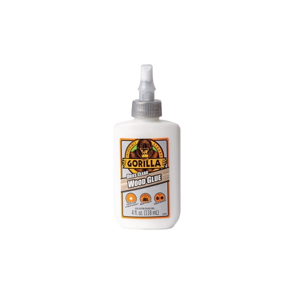 Gorilla Dries Clear Wood Glue - Single Pack