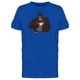 thumbnail image 1 of Gorilla Drinking Coffee T-Shirt Men -Image by Shutterstock, Male x-Large, 1 of 2