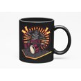 thumbnail image 1 of Gorilla Drummer feat. Drums, Drummers or Musicians, Black 11oz Ceramic Mug, 1 of 5