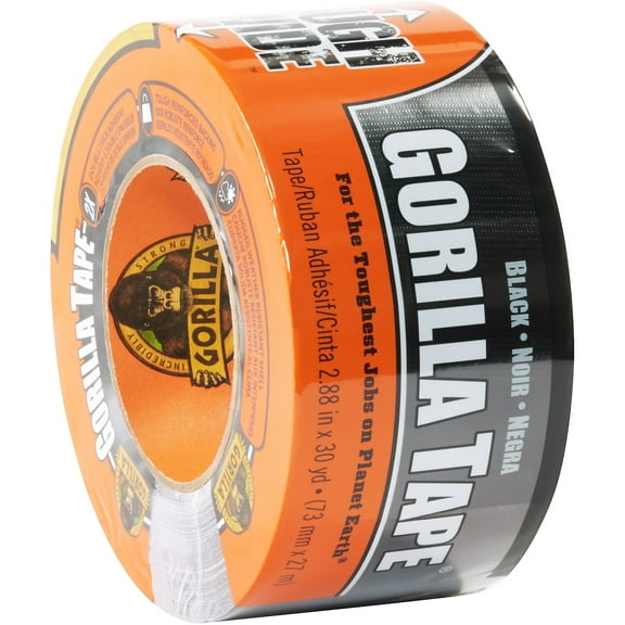 Gorilla Glue Gorilla Duct Tape, 3 x 25 yd, Black ADHGGT330