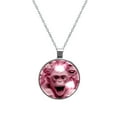 thumbnail image 1 of Gorilla Elegant Women's Glass Circular Pendant Necklace - Stylish Necklaces for Women, 1 of 5