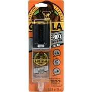 Gorilla Epoxy Clear Glue Syringe Epoxy Adhesive, 0.85 oz
