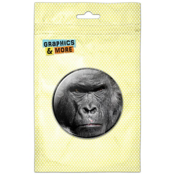 Gorilla Face Close Up Refrigerator Button Magnet