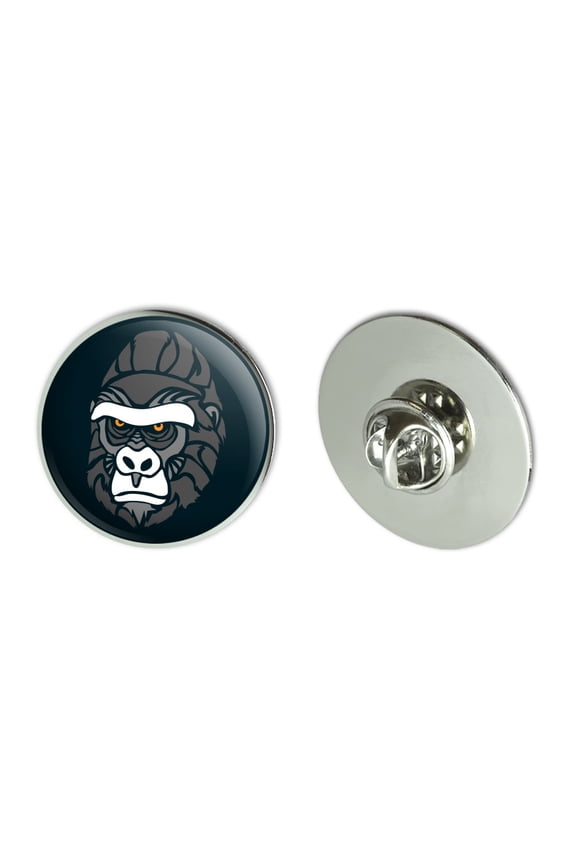 Gorilla Face Metal 1.1" Tie Tack Hat Lapel Pin Pinback
