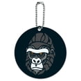 thumbnail image 1 of Gorilla Face Round Luggage ID Tag Card Suitcase Carry-On, 1 of 7