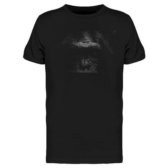 Gorilla Fading Away In Darkness T-Shirt Men -Image by Shutterstock, Male XX-Large